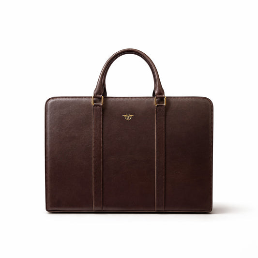 Aviator Brown Briefcase