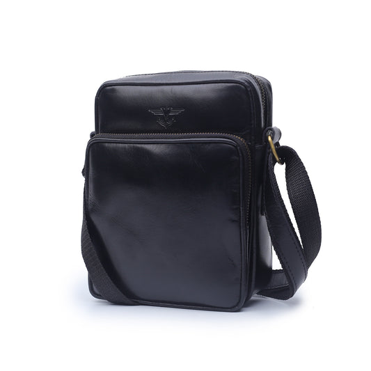 Black Hudson Messenger Bag