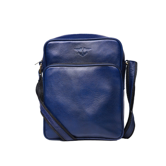 Blue Hudson Messenger Bag