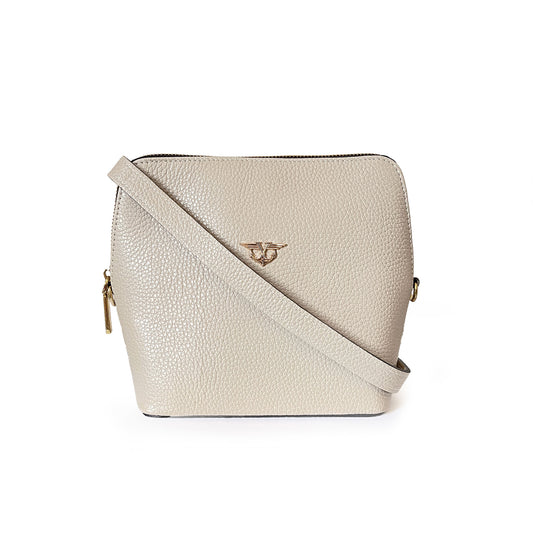 Daisy Beige Crossbody Bag