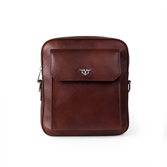Elite Chestnut Messenger Bag