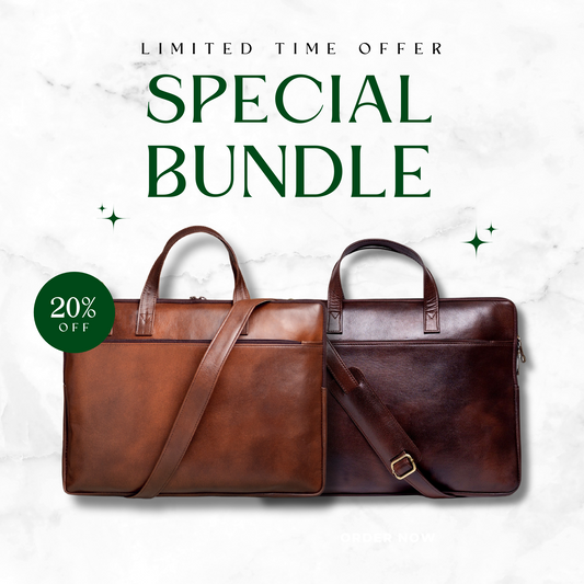 Tanner Vintage & Brown Briefcase Bundle