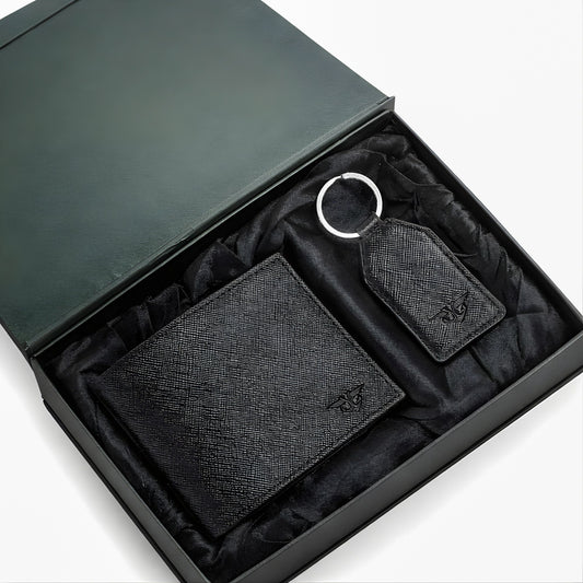 Black Saffiano Gift Set