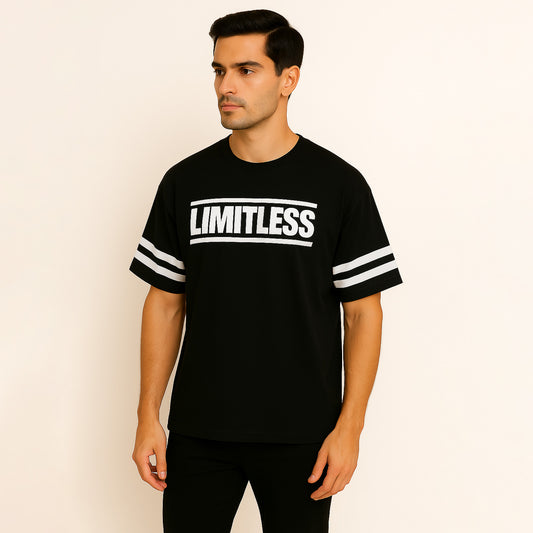 LIMITLESS Relaxed Fit T-Shirt – Black