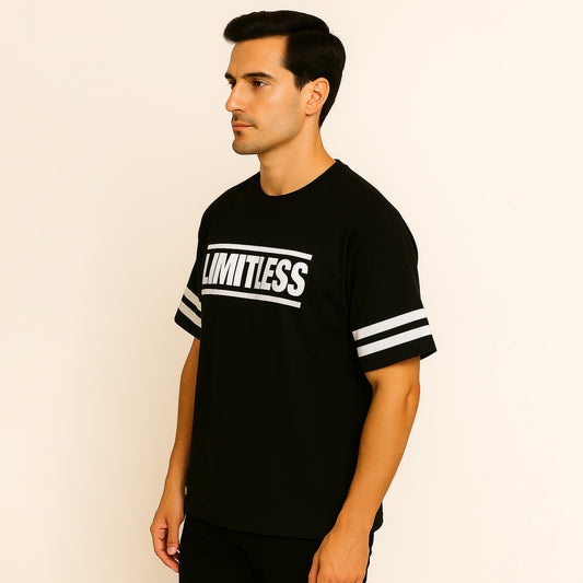 LIMITLESS Relaxed Fit T-Shirt – Black