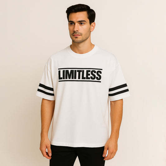 LIMITLESS Relaxed Fit T-Shirt – White