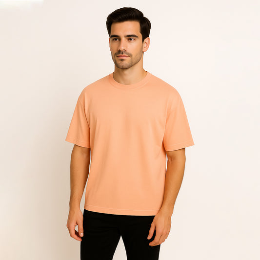 Peach Chill Relax Fit T-Shirt