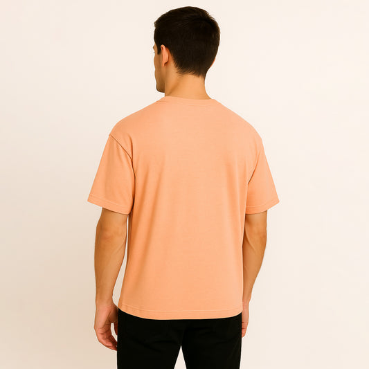 Peach Chill Relax Fit T-Shirt