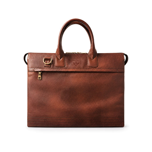 Titan Chestnut Briefcase